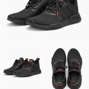 adidas Black and Red Athletic Sneakers